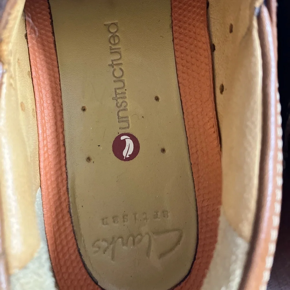 Clarks Artisan Unstructured Slip On Shoes, 7M, Brown, Round Toe